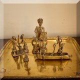 D23. Ashanti brass figurines. 